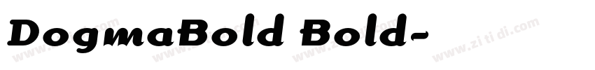 DogmaBold Bold字体转换